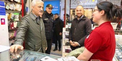 Vali Makas, esnafları gezdi vatandaşlar sohbet etti