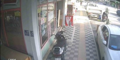 Kendi motosikleti gibi çalıp götürmesi saniyeler sürdü