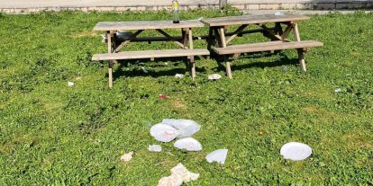 Tarihi alan çöplüğe döndü