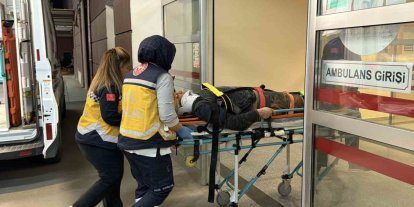 Yüksekten düşen işçi yaralandı