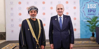 TBMM Başkanı Kurtulmuş, Umman Şura Meclisi Başkanı Al Maawali ile görüştü