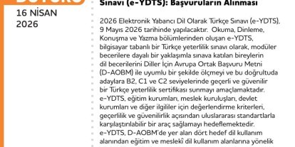 ÖSYM’den Türkiye’de bir ilk: e-YDTS başvuruları açıldı