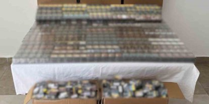 Antalya’da 1 milyon lira değerinde kaçak sigara ele geçirildi