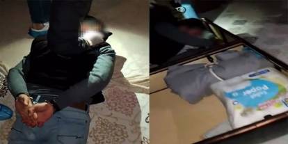 Kars’ta 17 yıl hapis cezalı firari suç makinesi, baza altında yakalandı