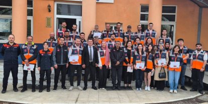 AFAD gönüllülerine sertifika ve kimlikleri teslim edildi