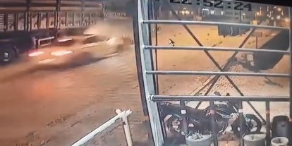 Elazığ’da 4 kişinin yaralandığı kazanın görüntüsü ortaya çıktı