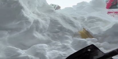 Bahar ayında kış manzarası: Karadağ’da nefes kesen çalışma