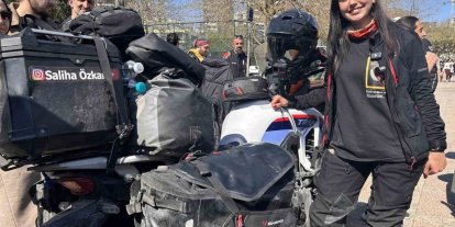 "Tek kadın tek motor 81 il Türkiye" yolculuğu tamamlandı: "Hayalleriniz için o ilk adımı atın"