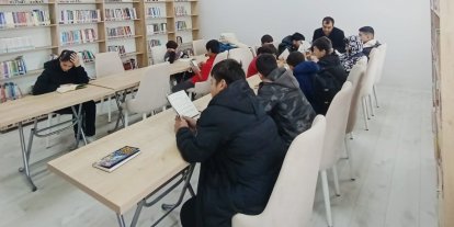 Ağaçören’de öğrenciler kütüphane ile buluştu