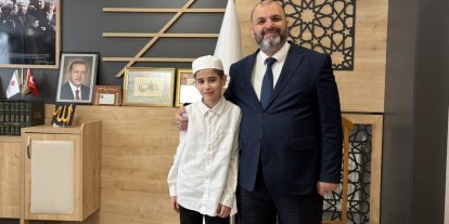 8 Ayda hafızlık eğitimini tamamladı