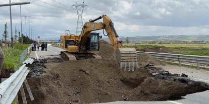 Batman’da sağanak yağış nedeniyle yol çöktü, Güney Çevre Yolu ulaşıma kapatıldı