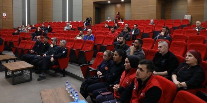 Melikgazi personeli yangınlara karşı bilgilendirildi