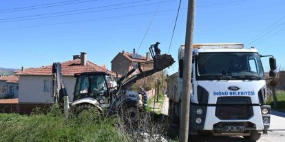 İnönü Belediyesi’nin yol çalışmaları aralıksız sürüyor