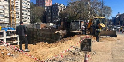 Fenerbahçe  Chobani Stadyumu yanında korkutan çökme