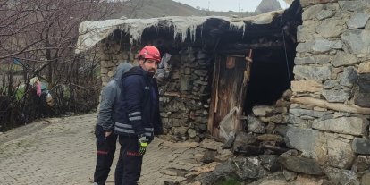 Van’da kümes ve tandır olarak kullanılan yapı çöktü