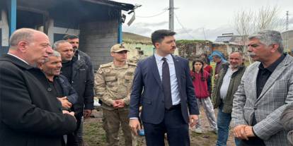 Digor'da yangın mağduru vatandaşa ziyaret