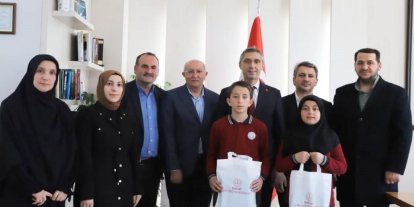 Bayburtlu bölge birincisi öğrenciler ödüllendirildi