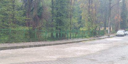 Zonguldak’ta sağanak yağışla birlikte göle döndü