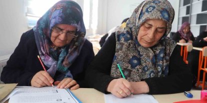 Battalgazi’de yaşlı vatandaşlara okuma yazma desteği