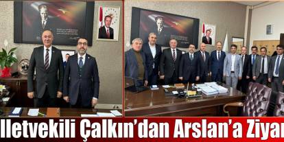 AK Parti Kars Milletvekili Adem Çalkın’dan Fuat Arslan’a tebrik ziyareti
