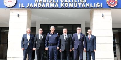 Denizli OSB yönetiminden İl Jandarma Komutanlığına ziyaret