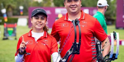 Milli okçular Hazal ve Emircan’dan altın madalya