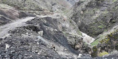 Şırnak’ta yağışla beraber heyelan oluştu