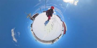 Kars'ta Zirveye Yürüyüp Karın Tadını Çıkardılar