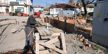İnönü’de inşaat ve çevre düzenleme çalışmaları