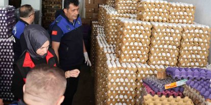 Haliliye’de sağlıksız depoya baskın: 5 bin koli yumurta imha edildi