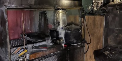 İş yerinin mutfağında çıkan yangın büyümeden kontrol altına alındı