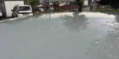 Kahramanmaraş’ta kısa süreli dolu etkili oldu