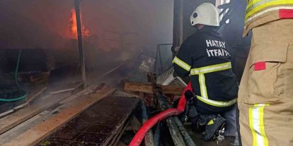 Yayladağı’nda müstakile evden alevler yükseldi