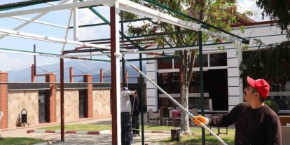 Bozdoğan’da sosyal alanlarda düzenleme çalışmaları devam ediyor