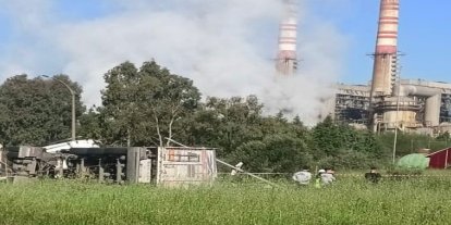 Yatağan’da kömür yüklü kamyon devrildi: 1 yaralı