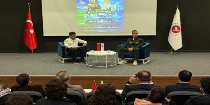 Düdükten rotaya: Mete Kalkavan öğrencilerle deneyimlerini paylaştı