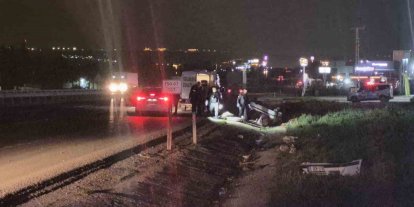Ankara’da kontrolü kaybeden araç takla attı: 1 ölü, 2 yaralı
