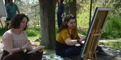 Anadolu Üniversitesi Japon Bahçesinde "Açık Hava Resim Çalıştayı"