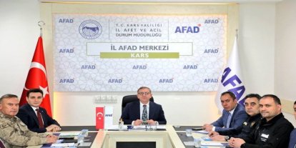 Kars’ta afetlere karşı hazırlık masaya yatırıldı