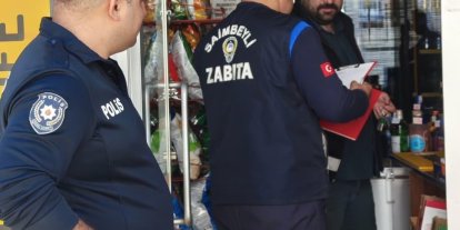 Saimbeyli’de zabıta ve polis ekiplerinden ortak denetim