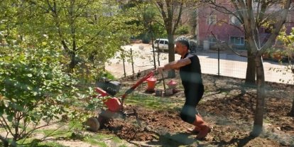 Bilecik Huzurevi’nde yeşil alanlar yeniden hayat buluyor