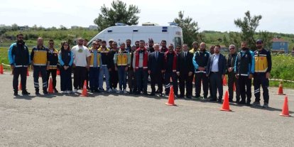 Sinop’ta ambulans sürücüleri zorlu parkurlarda yeteneklerini sergiledi