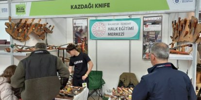 Edremit’in el yapımı bıçakları dünya vitrininde
