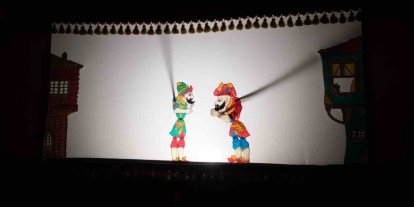 Yıldırımlı çocuklar Hacivat Ve Karagözle buluştu