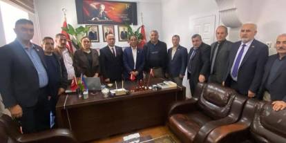 Muhtarlardan MHP Kars İl Başkanlığı’na Hayırlı Olsun Ziyareti