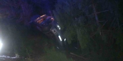 Bolu’da kontrolden çıkan otomobil devrildi: 1 yaralı