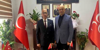 Kars Gazeteciler Cemiyet Başkanı Harmankaya’dan MHP İl Başkanı Okyay’a Hayırlı Olsun Ziyareti