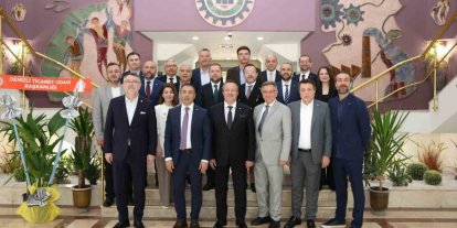 Denizli Ticaret Odası’ndan Denizli OSB Yönetimine tebrik ziyareti