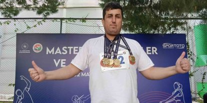 Balıkesirli vetaran sporcu öğretmen 4 dalda şampiyon oldu