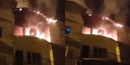 Hakkari’de korkutan ev yangını